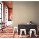 Livingwalls Fleecetapet, Metropolitan Stories Art Deco Ava New York, Metallic, Beige