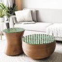 Plateau de table en verre - Mosaiques 02 - Rond
