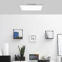Deckenleuchte Gloria, silber, 39,5 x 39,5 cm, LED Panel, dimmbar