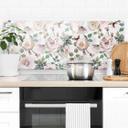 Stænkplade UN Designs - Blomster i kunstnerisk stil - Panorama
