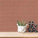 Moderne design tapet rød orange - mønster non-woven tapet køkken, spisestue, gang