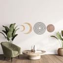 Wallsticker abstrakt - månefaser og geometri