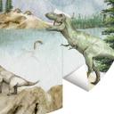 Kikki Belle - Dino mundo - fotomural redondo - Papel pintado autoadhesivo/no tejido