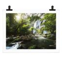 Póster cascada en el bosque - Fotografía de naturaleza - Foto