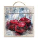 Cuadro de madera Schmucker - Cerezas - 40x41,5 cm