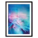 Póster aurora boreal en turquesa y morado - Schmucker