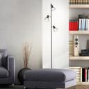 Stehleuchte Bruno, schwarz, 162 x 28 cm, Metall Stehlampe, dimmbar