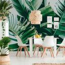 Nature PalmFronds1 tapet i grågrøn - non-woven tapet Designwalls 2 - 2,55 x 3,5 m