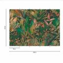 Floral Jungle tapet i grøn gul - non-woven tapet Designwalls 2 - 2,55 x 3,5 m