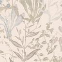 Papier peint intissé Elodie Maison Botanique crème vert bleu - gris feuilles herbes salon