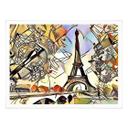 Póster Zamart - Kandinsky y la Torre Eiffel de París