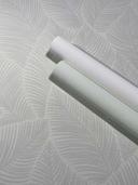 Papel pintado no tejido hojas naturaleza floral mate en verde