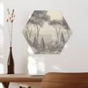 Houten Wanddecoratie Idyllisch plantenlandschap - Ms Tiff