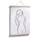 Póster Lineart - Curvas femeninas