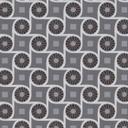 Papel pintado gráfico con motivos circulares en blanco y negro - papel pintado no tejido de estilo retro