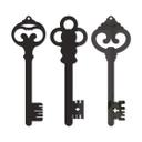 Llave acrílica decorativa (3 uds.)