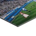 Fototapet Hertha BSC - Blå og hvid koreografi på det olympiske stadion – print på aluminium