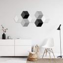3D Hexagon Alu-Dibond - Hvid