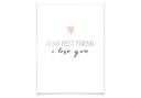 Plakat - Confetti & Cream - Dear best friend…