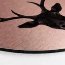 Wandcirkel Alu-Dibond - Ireland - Black Deer - koper effect