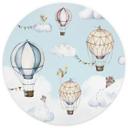 Fototapet - Rundt Oliver Robins - Balloon Bonanza - vliesetapet/selvklæbende non-woven tapet
