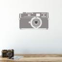 Wallsticker Kamera Wanduhr - 117x66 cm