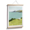 Póster Van La vida en la costa - Póster de viajes - Ríos