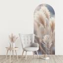 Wallsticker rundbuevægpanel pastelfarvede græsser - Treechild - smal