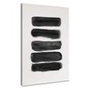 Lienzo Nouveauprints - Rayas negras