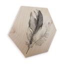 Hexagon Hout - Feathers