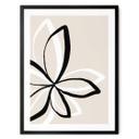 Póster uplusmestudio - Line Art - La doble flor