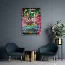 Canvasbillede, Farverig dollarkanin