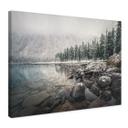 Lienzo Bosque invernal junto al lago - Rostovskiy