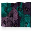Screen room divider - Blomsterbed, 3-delt