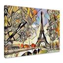 Lienzo Zamart - Kandinsky y la Torre Eiffel de París