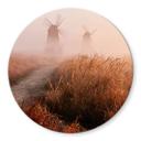 Glasschilderij Rond - Eom - Foggy Morning
