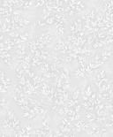Papel pintado no tejido hojas naturaleza floral mate en gris blanco