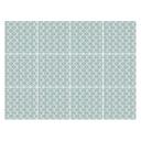 Azulejos Adhesivos Boho - espiga simple - azul-verde crema - lote de 12