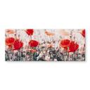 Crédence Coquelicot d'été rouge - Panorama