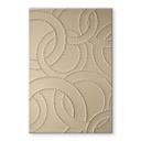 Glasbillede - Abstrakte ringe beige - Grande