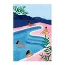 Póster de tela Relajándose en la piscina - Tomljanovic