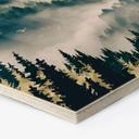 Hexagon Hout Mysterieuze mist in het bos - SpaceFrog Designs