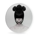 Tableau en Alu-Dibond Nemcekova - Black Widow - Rond