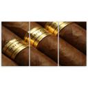 3 stykke lærredstryk, cubansk cigar