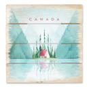 Cuadro de madera Rivers - Canada - 40x41,5 cm