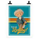 Plakat Sandman med skateboard