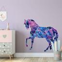 Sticker mural Polygone Galaxie Cheval