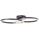 Deckenleuchte Chloe, schwarz, 52 x 30 cm, Metall LED-Deckenleuchte, dimmbar
