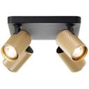 Spotbalken Leonardo, gold, 12,1 x 22 cm, Metall, goldene deckenstrahler