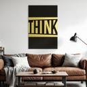 Geborsteld Alu-Dibond met goud-, zilver- & kopereffect - Modern Think statement